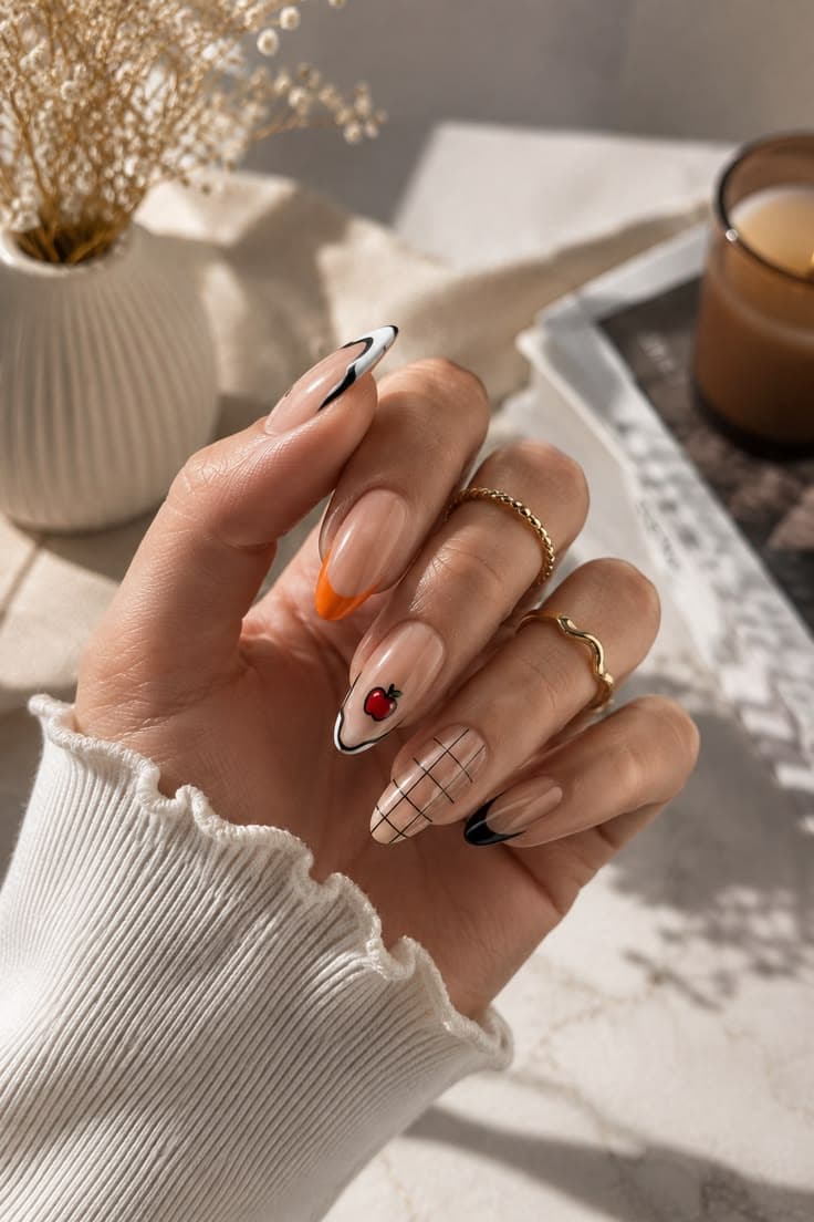 Summer Ocean Breeze Pastel Tip Accents