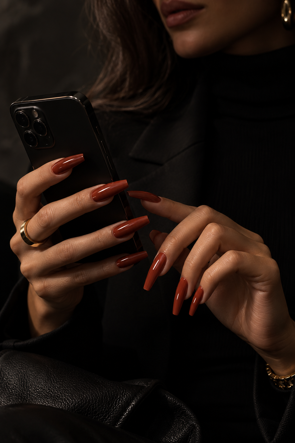 Russet brick red coffin nails fall 2026